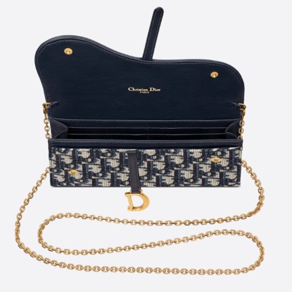 Dior Long Saddle Wallet with Chain *Authentic* - Picture 2 of 8